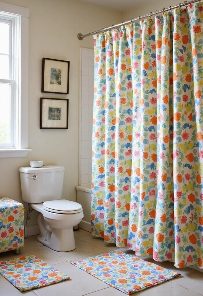 29 Bathroom Toilet Decor Ideas That Add Personality 12 29 Bathroom Toilet Decor Ideas That Add Personality - 11. Fun Shower Curtains