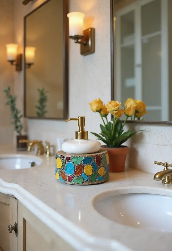 29 Bathroom Toilet Decor Ideas That Add Personality 17 29 Bathroom Toilet Decor Ideas That Add Personality - 16. Artistic Soap Dispensers