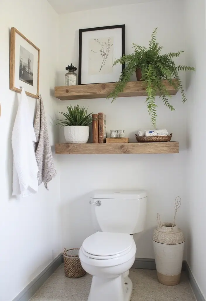 29 Bathroom Toilet Decor Ideas That Add Personality 18 29 Bathroom Toilet Decor Ideas That Add Personality - 17. Decorative Shelving