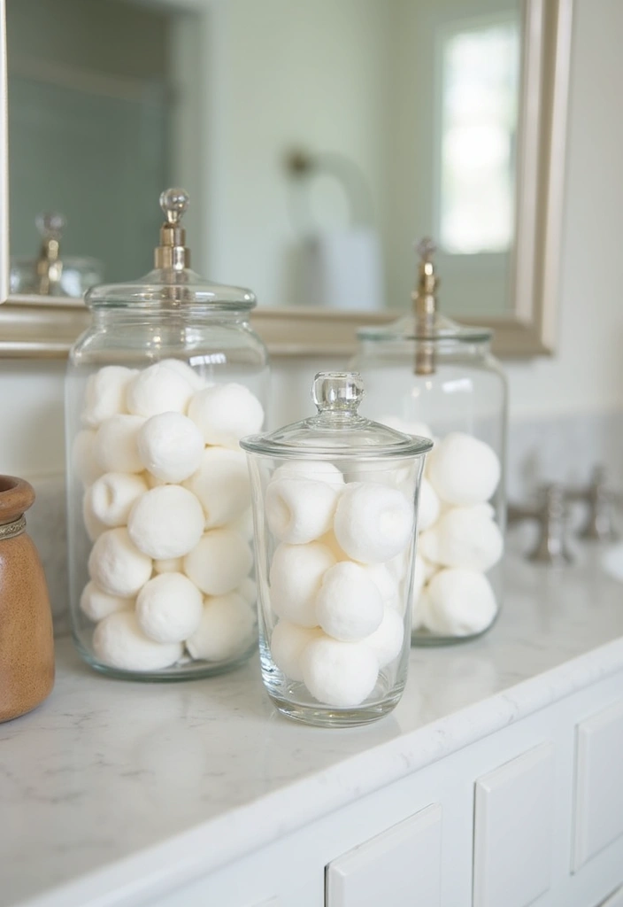 29 Bathroom Toilet Decor Ideas That Add Personality 22 29 Bathroom Toilet Decor Ideas That Add Personality - 21. Elegant Glass Containers
