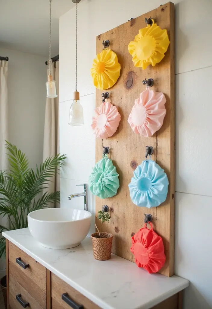 29 Bathroom Toilet Decor Ideas That Add Personality 27 29 Bathroom Toilet Decor Ideas That Add Personality - 26. Reusable Shower Caps