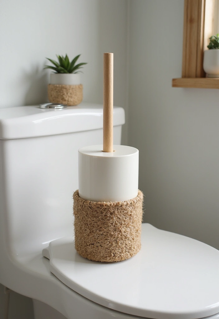 29 Bathroom Toilet Decor Ideas That Add Personality 7 29 Bathroom Toilet Decor Ideas That Add Personality - 6. Creative Toilet Brush Holders