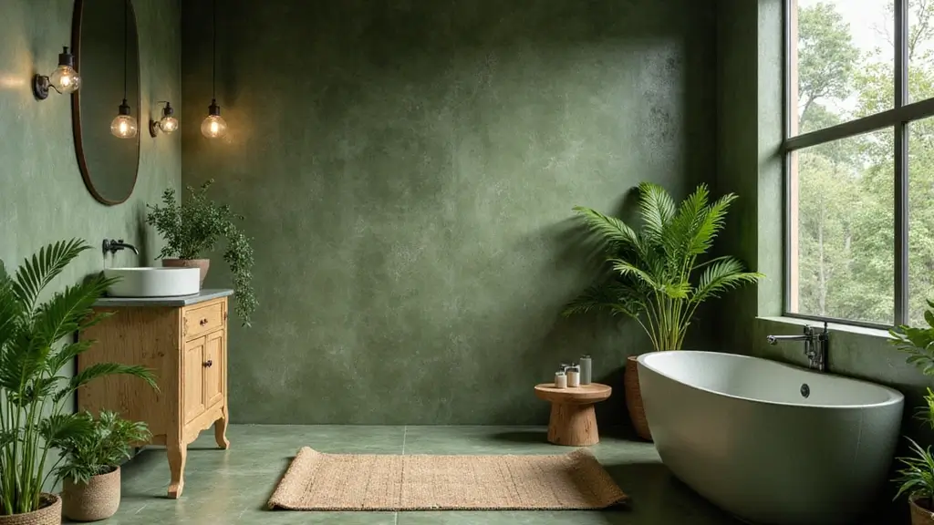 29 Moss Green Bathroom Ideas That Feel Earthy 8 29 Moss Green Bathroom Ideas That Feel Earthy