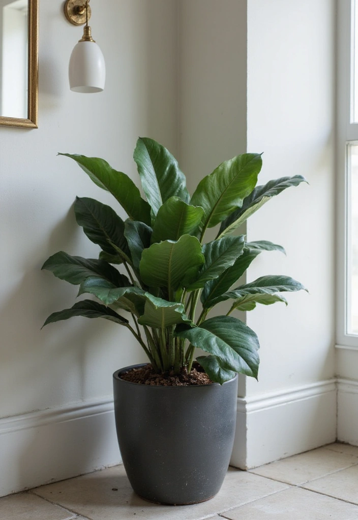 29 Plant in Bathroom Ideas That Thrive Indoors - 12. Cast Iron Plant