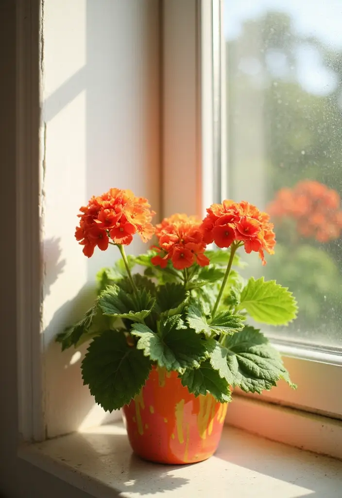 29 Plant in Bathroom Ideas That Thrive Indoors - 15. Geranium