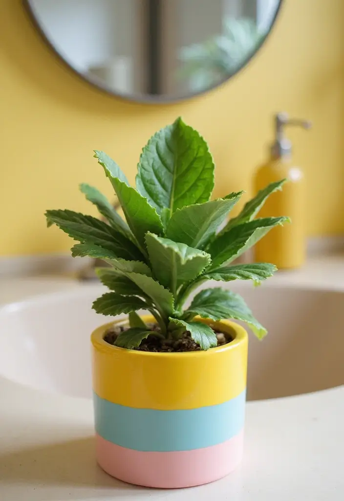 29 Plant in Bathroom Ideas That Thrive Indoors - 18. Fried Egg Plant