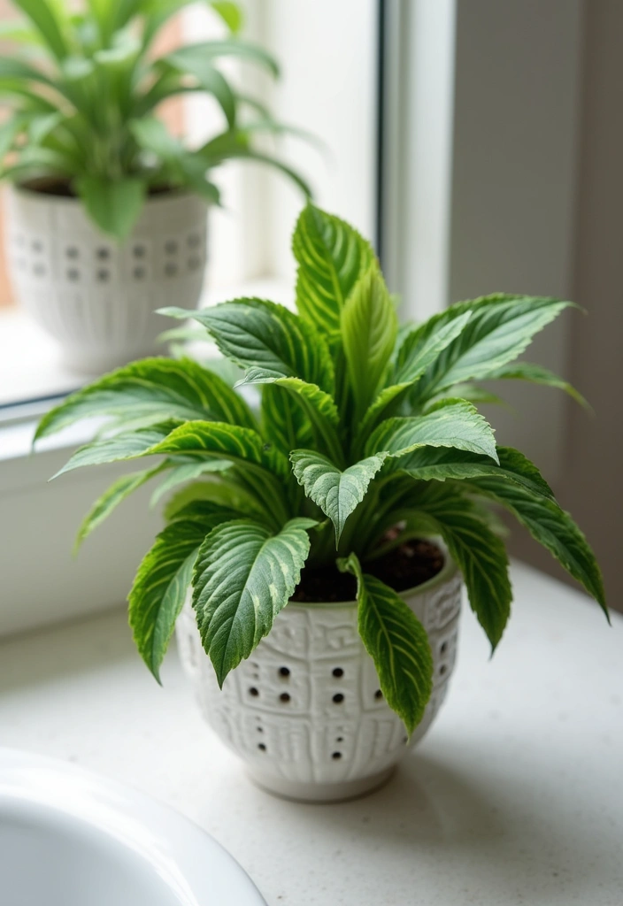 29 Plant in Bathroom Ideas That Thrive Indoors - 19. Nerve Plant