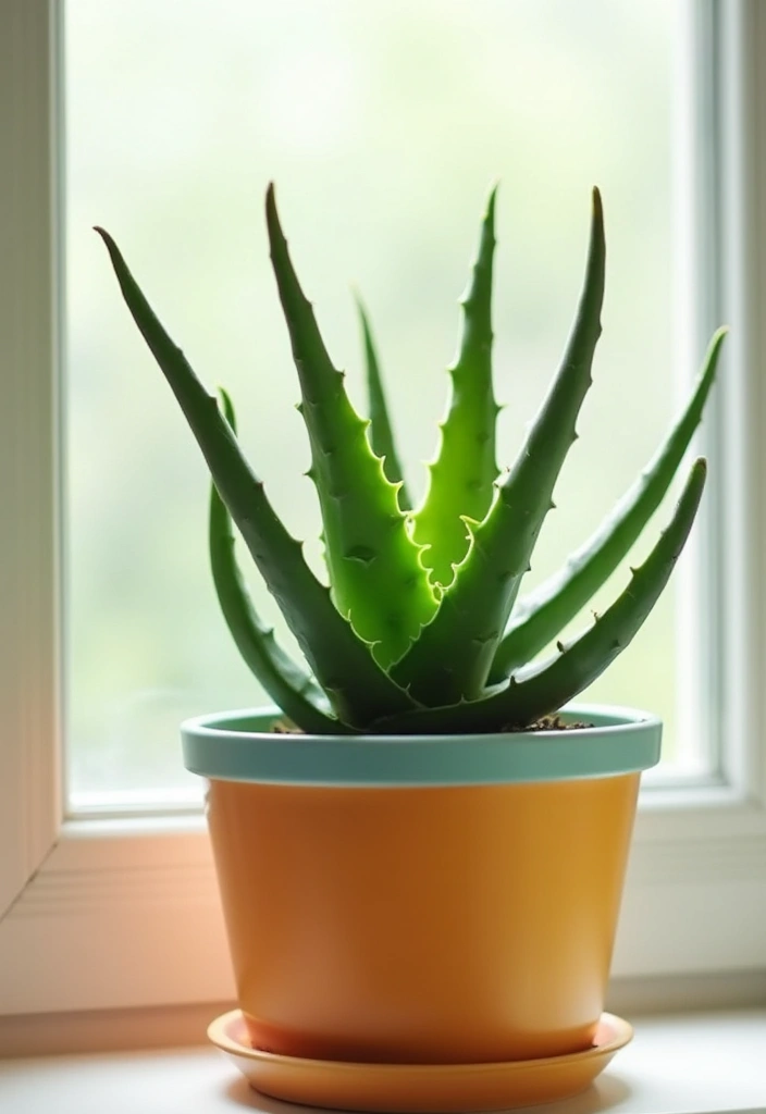 29 Plant in Bathroom Ideas That Thrive Indoors - 7. Aloe Vera