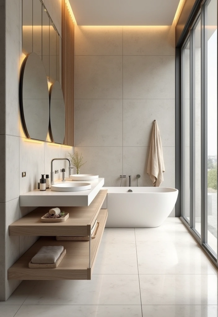 29 Pool Bathroom Ideas That Feel Resort-Ready 14 29 Pool Bathroom Ideas That Feel Resort-Ready - 13. Minimalist Aesthetic