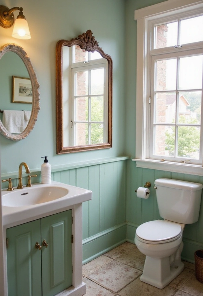 29 Pool Bathroom Ideas That Feel Resort-Ready 20 29 Pool Bathroom Ideas That Feel Resort-Ready - 19. Vintage Accents