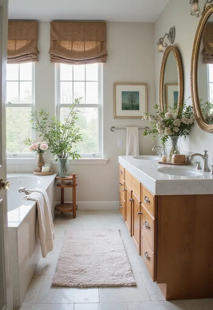29 Pool Bathroom Ideas That Feel Resort-Ready 30 29 Pool Bathroom Ideas That Feel Resort-Ready - 29. Seasonal Decor Refresh