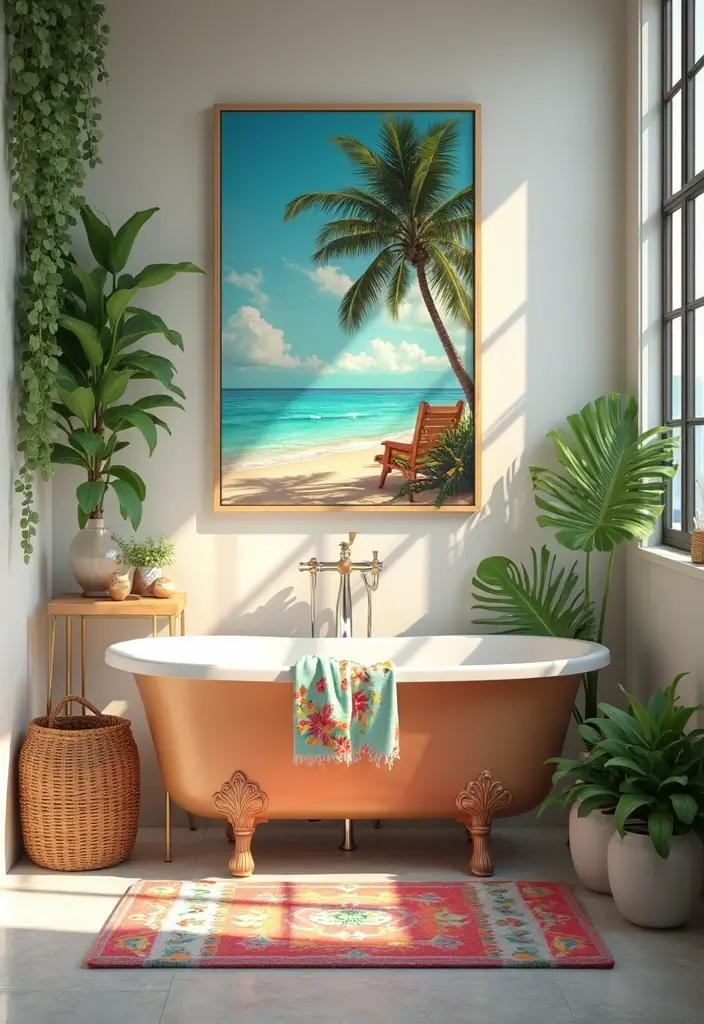 29 Pool Bathroom Ideas That Feel Resort-Ready 7 29 Pool Bathroom Ideas That Feel Resort-Ready - 6. Tropical Decor Accents