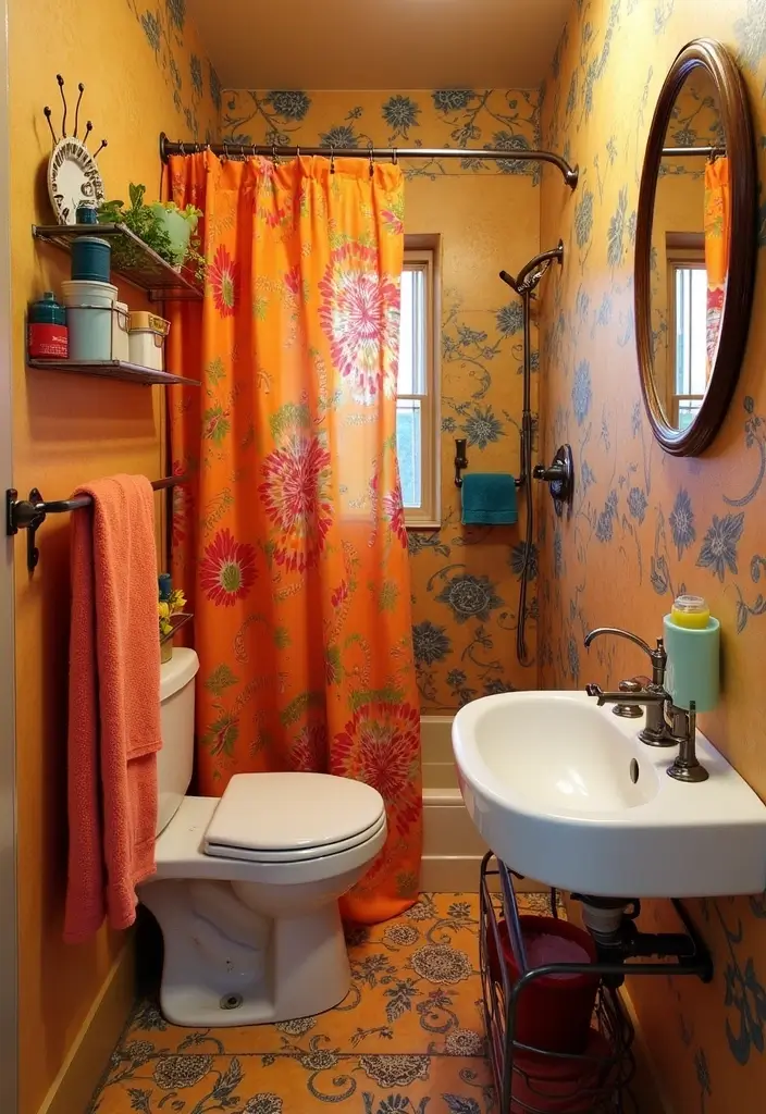 29 Small Indian Bathroom Ideas That Maximize Every Inch 14 29 Small Indian Bathroom Ideas That Maximize Every Inch - 13. Color-Popping Accents