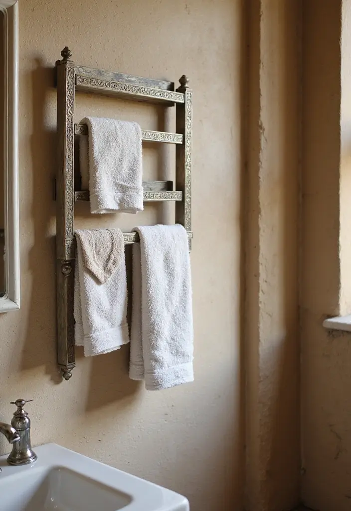 29 Small Indian Bathroom Ideas That Maximize Every Inch 17 29 Small Indian Bathroom Ideas That Maximize Every Inch - 16. Decorative Towel Racks