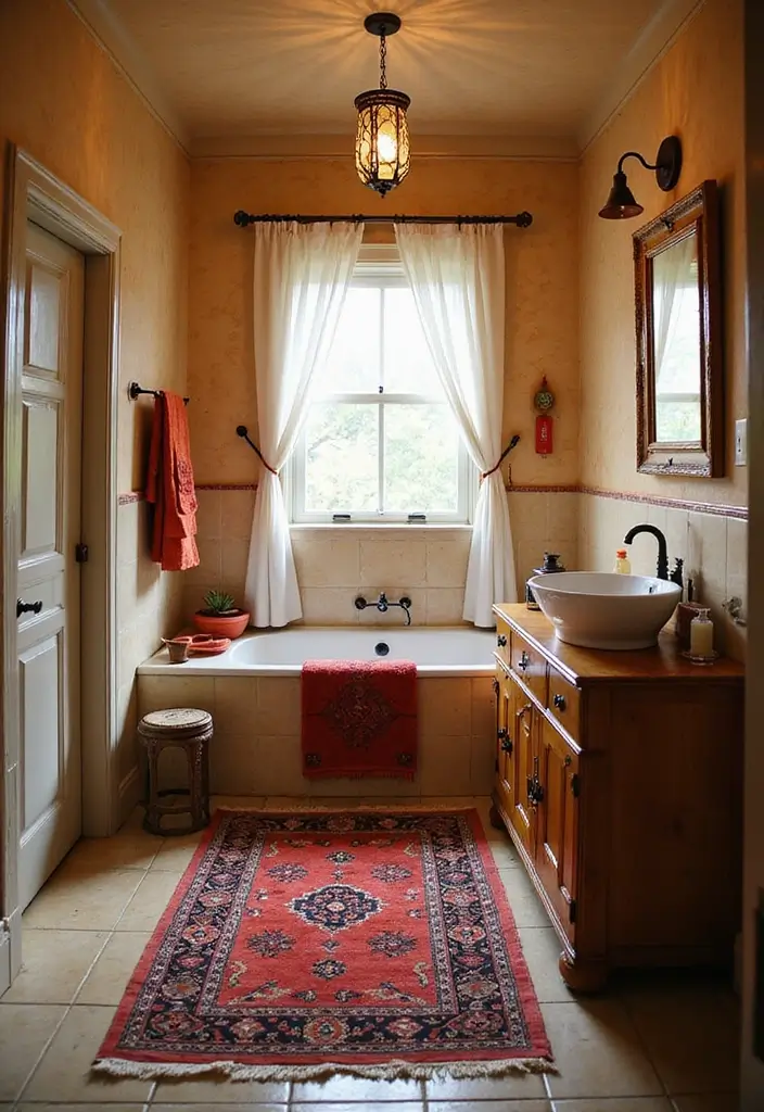 29 Small Indian Bathroom Ideas That Maximize Every Inch 19 29 Small Indian Bathroom Ideas That Maximize Every Inch - 18. Use Rugs for Warmth