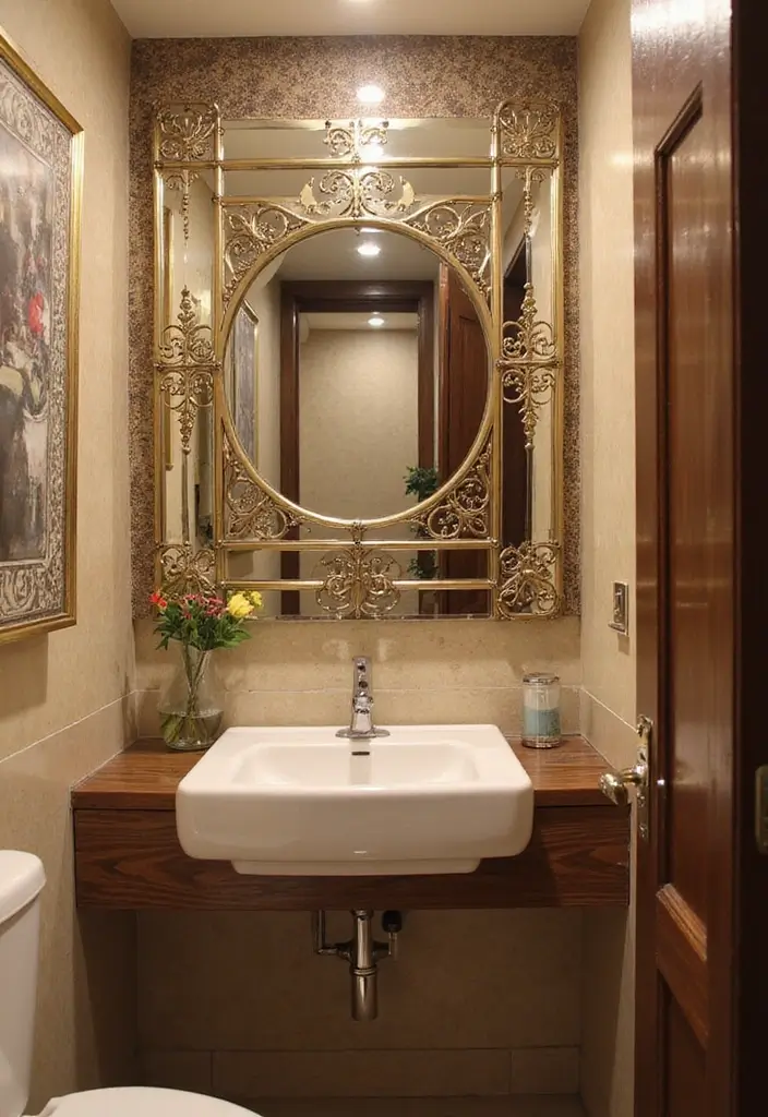 29 Small Indian Bathroom Ideas That Maximize Every Inch 4 29 Small Indian Bathroom Ideas That Maximize Every Inch - 3. Mirrored Cabinets