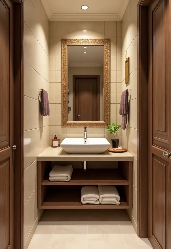 29 Small Indian Bathroom Ideas That Maximize Every Inch 7 29 Small Indian Bathroom Ideas That Maximize Every Inch - 6. Compact Vanities