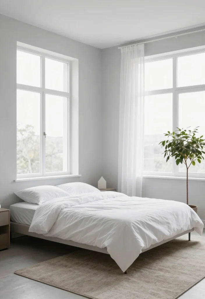 15 Bedroom With Windows on Each Side of Bed Ideas for Perfect Symmetry 2 15 Bedroom With Windows on Each Side of Bed Ideas for Perfect Symmetry - 1. Minimalist Elegance 1