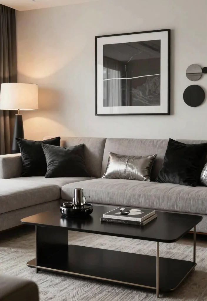 15 Black and Silver Living Room Decor Ideas: Sleek Glam Style 17 15 Black and Silver Living Room Decor Ideas: Sleek Glam Style - Conclusion 1