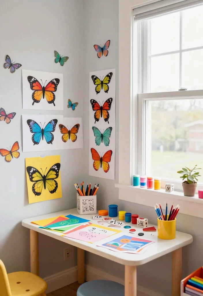 15 Butterfly Bedroom Ideas Kids Will Love 11 15 Butterfly Bedroom Ideas Kids Will Love - 10. Butterfly-Inspired Art and Crafts 1