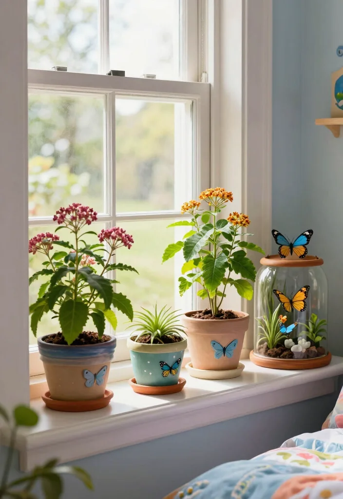 15 Butterfly Bedroom Ideas Kids Will Love 15 15 Butterfly Bedroom Ideas Kids Will Love - 14. Nature-Inspired Butterfly Gardens 1