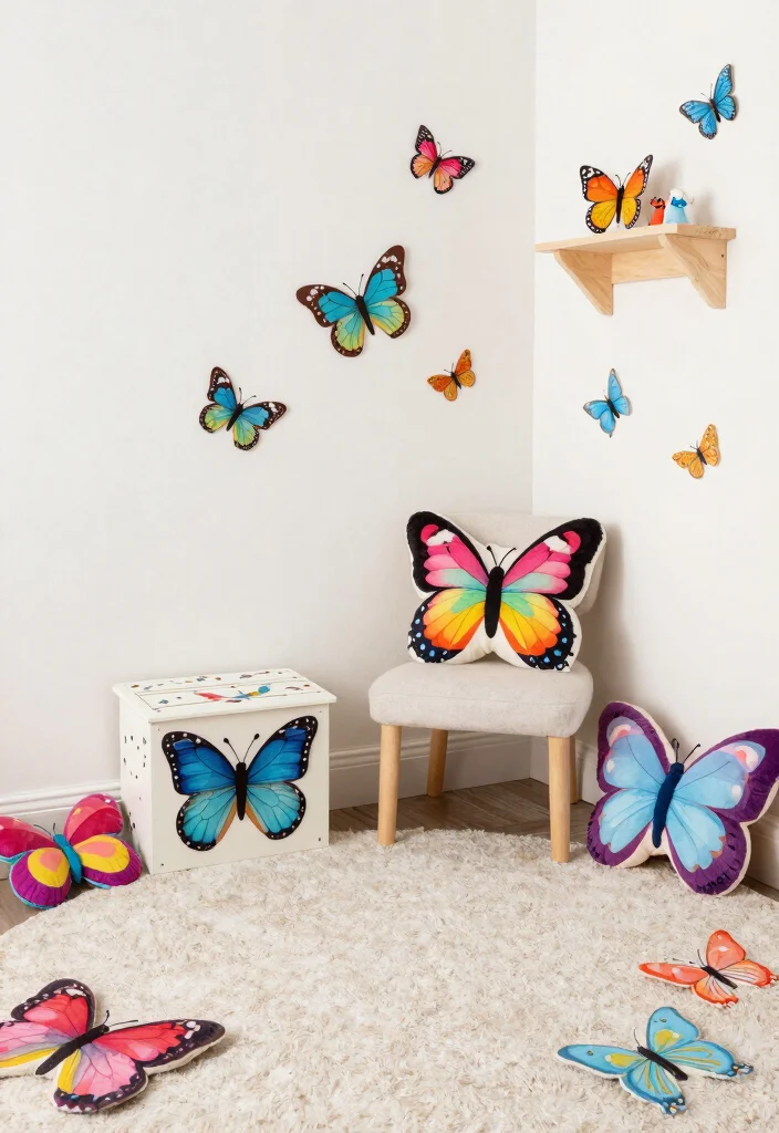 15 Butterfly Bedroom Ideas Kids Will Love 9 15 Butterfly Bedroom Ideas Kids Will Love - 8. Butterfly Decor Accents 1
