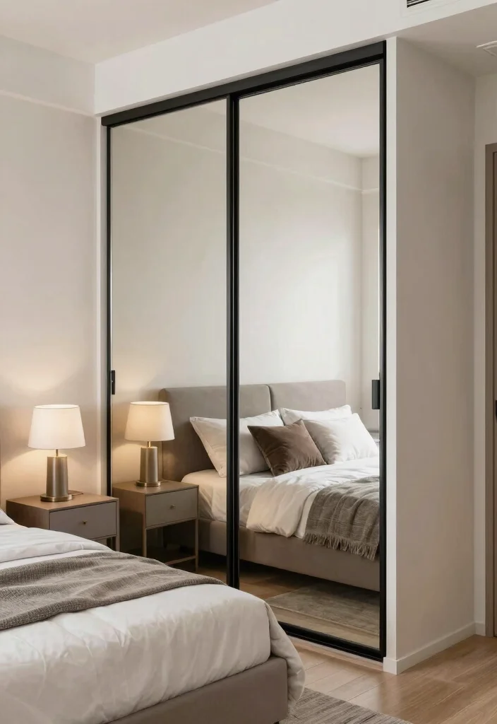 15 Closet Ideas for Small Bedrooms: Smart Space-Saving Storage 3 15 Closet Ideas for Small Bedrooms: Smart Space-Saving Storage - 2. Opt for Sliding Doors 1