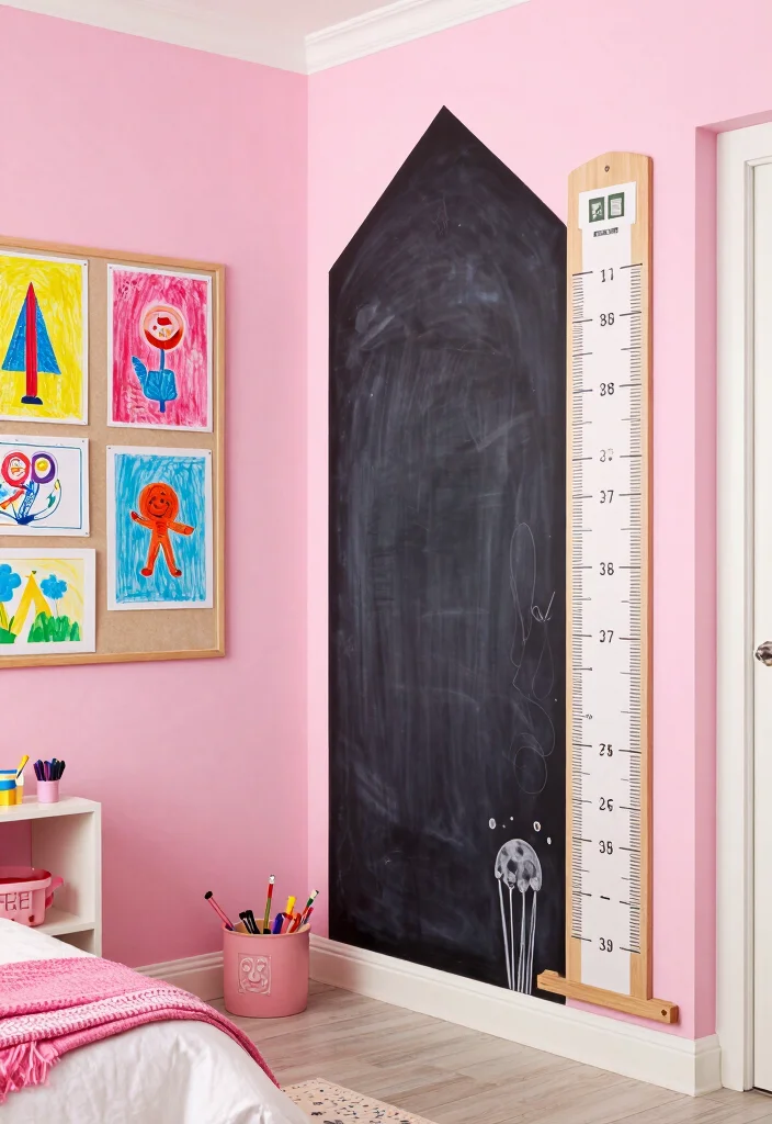 15 Girly Pink Bedroom Princesses Ideas: Cute and Whimsical - 14. Interactive Elements 1
