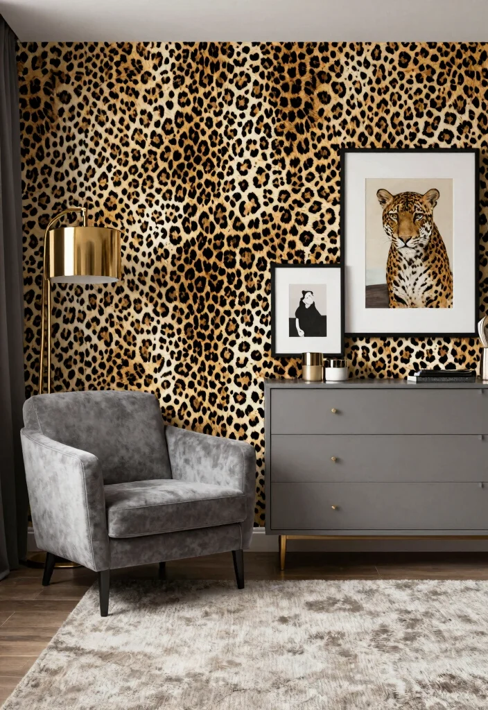 15 Leopard Print Bedroom Ideas Bold Glam Style 3 15 Leopard Print Bedroom Ideas Bold Glam Style - 2. Accent Walls to Roar About 1