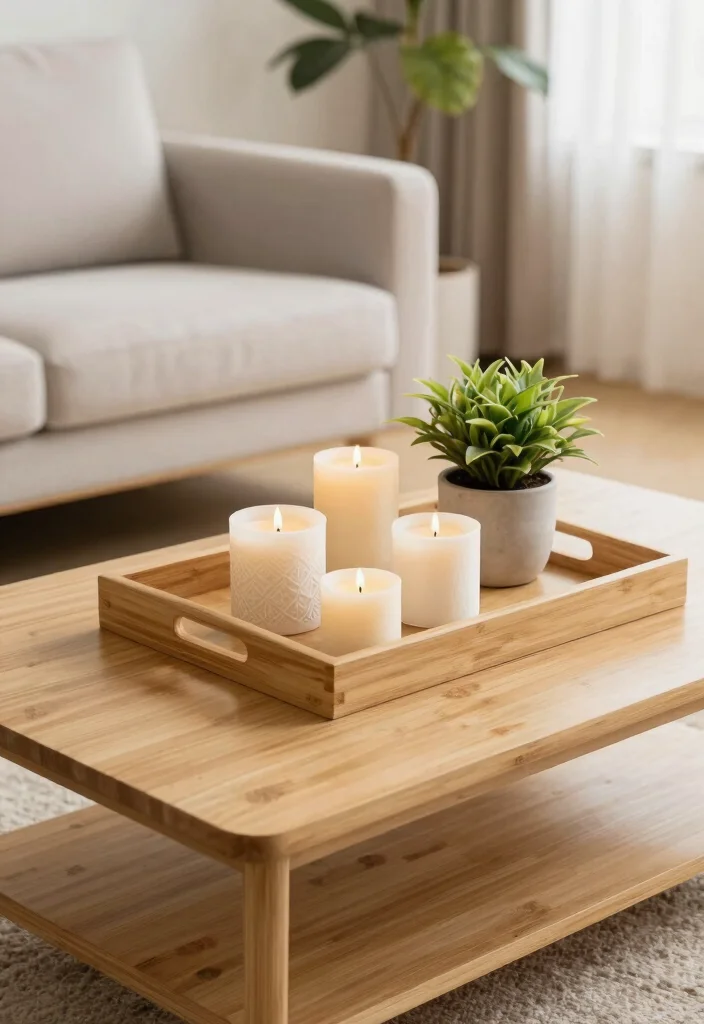 15 Living Room Table Ideas Functional Centerpieces 12 15 Living Room Table Ideas Functional Centerpieces - 11. Chic Tray Displays 1