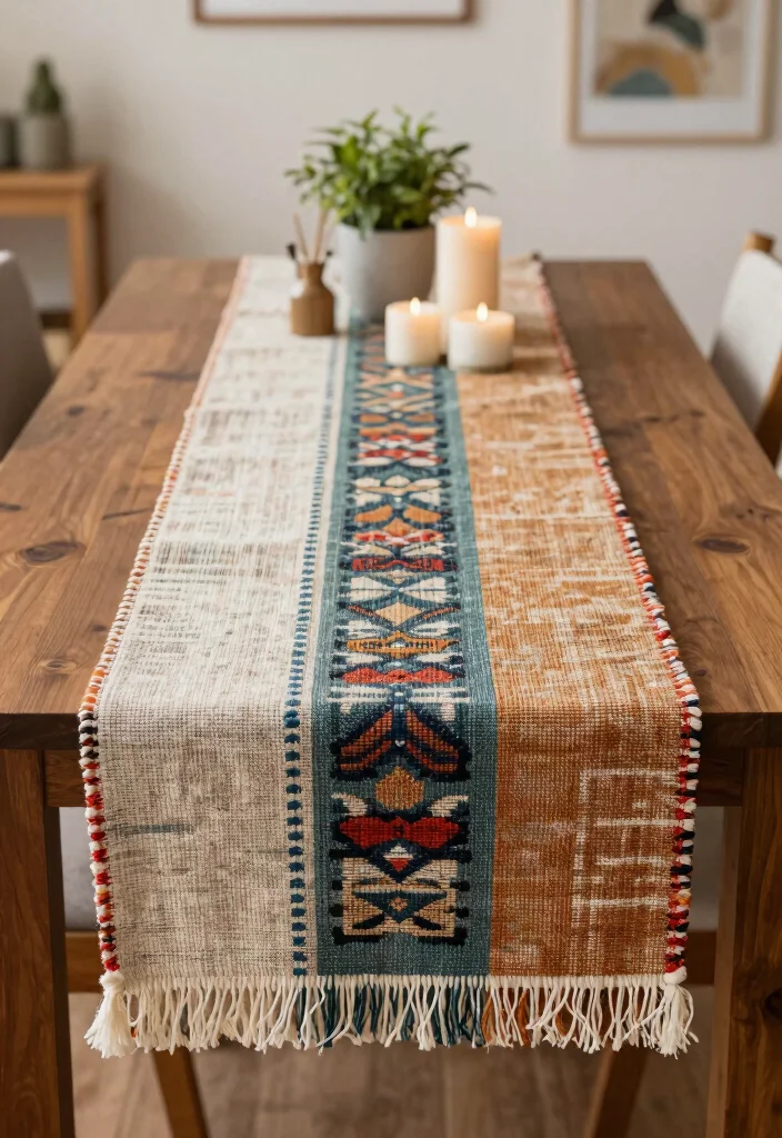 15 Living Room Table Ideas Functional Centerpieces 13 15 Living Room Table Ideas Functional Centerpieces - 12. Handwoven Textiles 1