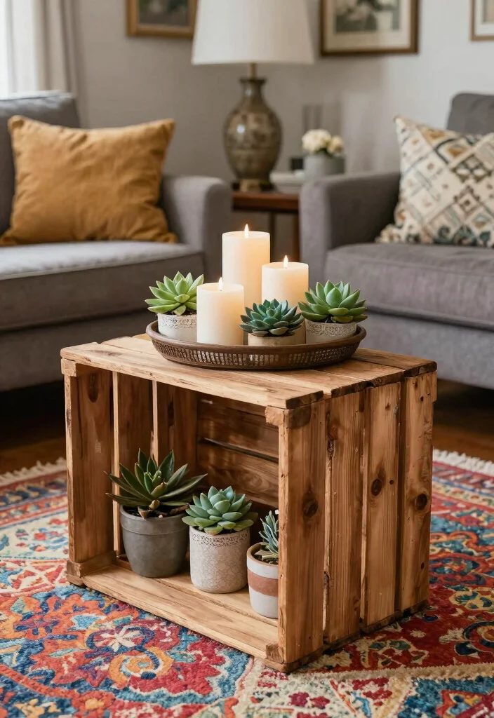 15 Living Room Table Ideas Functional Centerpieces 10 15 Living Room Table Ideas Functional Centerpieces - 9. Upcycled Furniture Pieces 1