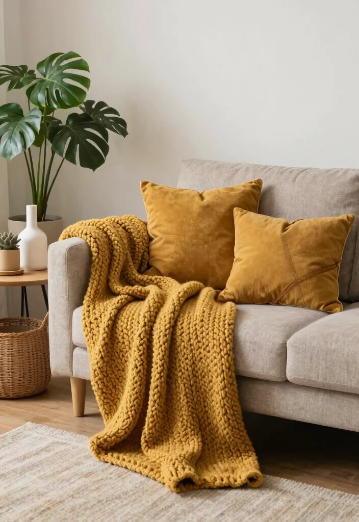 15 Mustard Living Room Decor Ideas: Warm Bold Accents 12 15 Mustard Living Room Decor Ideas: Warm Bold Accents - 11. Mustard Accessories 1
