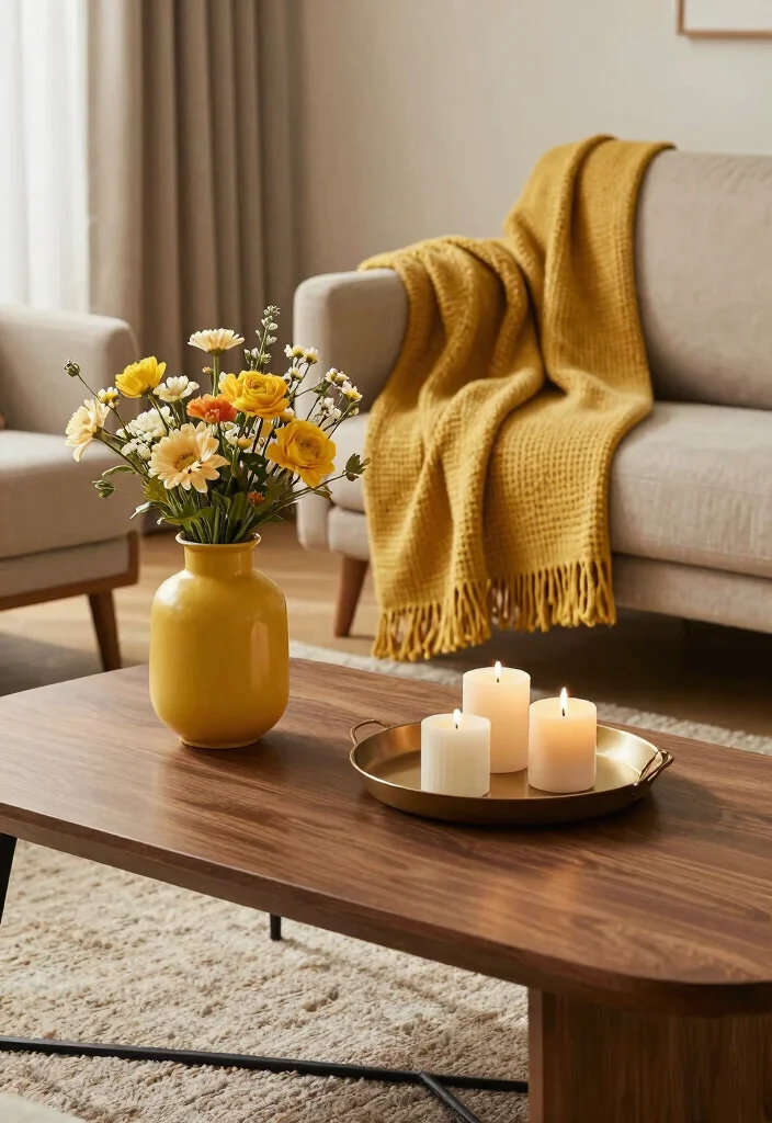 15 Mustard Living Room Decor Ideas: Warm Bold Accents 10 15 Mustard Living Room Decor Ideas: Warm Bold Accents - 9. Mustard Decor Accents 1