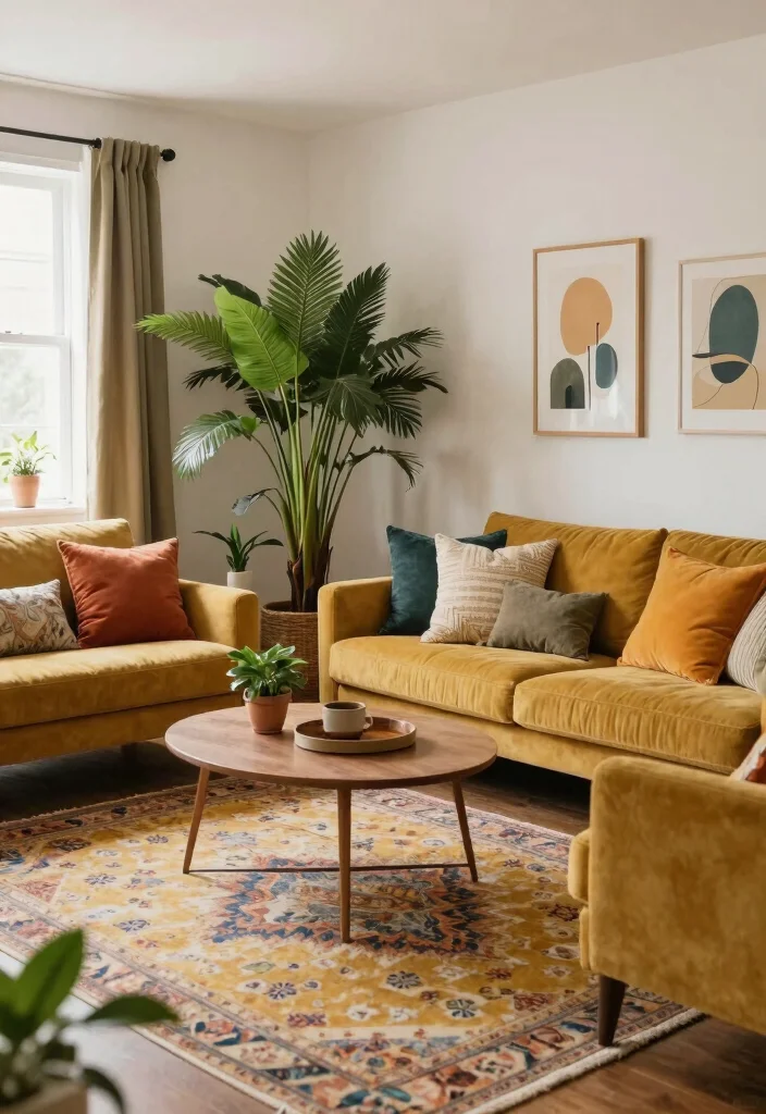 15 Mustard Living Room Decor Ideas: Warm Bold Accents 17 15 Mustard Living Room Decor Ideas: Warm Bold Accents - Conclusion 1