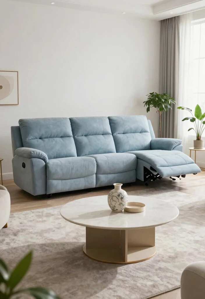 15 Reclining Sofa Living Room Layout Ideas: Comfort First 15 15 Reclining Sofa Living Room Layout Ideas: Comfort First - 14. Curved Elegance 1
