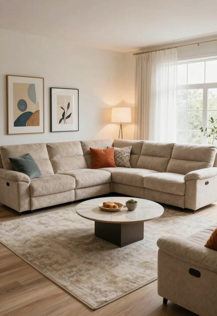 15 Reclining Sofa Living Room Layout Ideas: Comfort First 8 15 Reclining Sofa Living Room Layout Ideas: Comfort First - 7. Elegant Sectionals 1