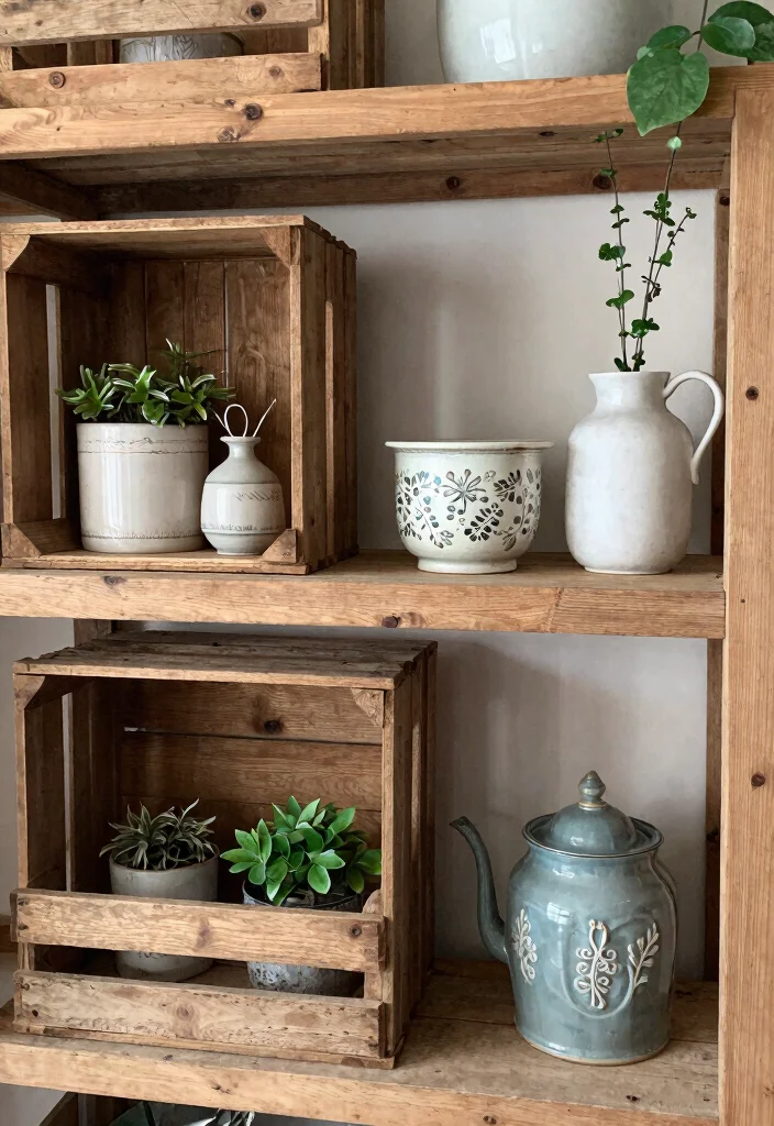 15 Shelf Decor Living Room Vintage Ideas: Timeless Styling 11 15 Shelf Decor Living Room Vintage Ideas: Timeless Styling - 10. Rustic Wood Accents 1