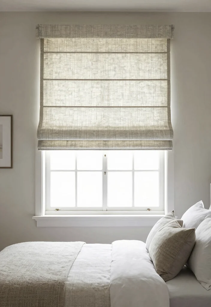 16 Bedroom Window Treatments Ideas: Functional and Stylish 13 16 Bedroom Window Treatments Ideas: Functional and Stylish - 12. Eco-Conscious Roman Shades 1