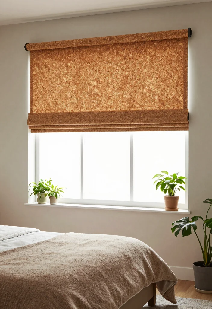 16 Bedroom Window Treatments Ideas: Functional and Stylish 14 16 Bedroom Window Treatments Ideas: Functional and Stylish - 13. Corkboard Window Treatment 1