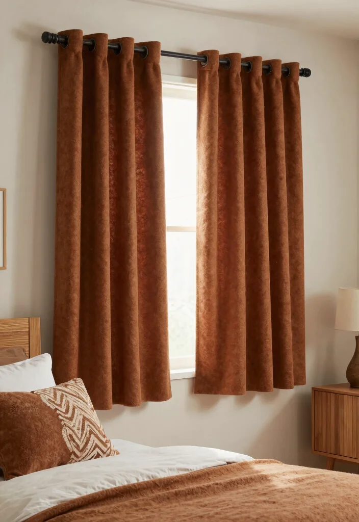 16 Bedroom Window Treatments Ideas: Functional and Stylish 10 16 Bedroom Window Treatments Ideas: Functional and Stylish - 9. Wool Felt Window Treatments 1