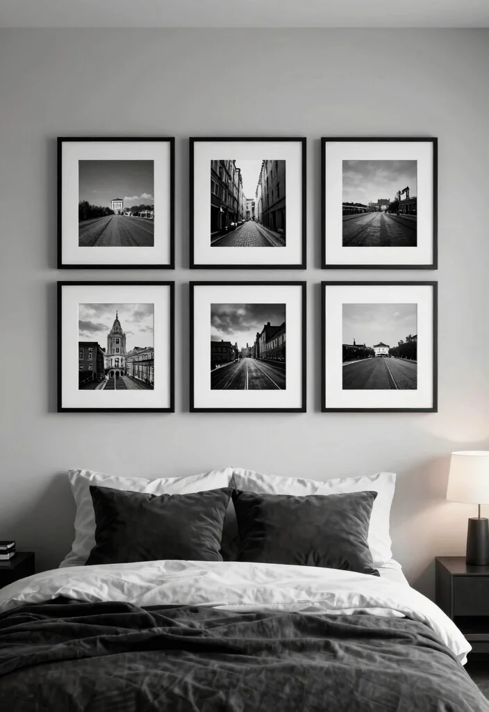 16 Black and White Themed Bedroom Ideas: Timeless Chic 11 16 Black and White Themed Bedroom Ideas: Timeless Chic - 10. Black and White Photography 1