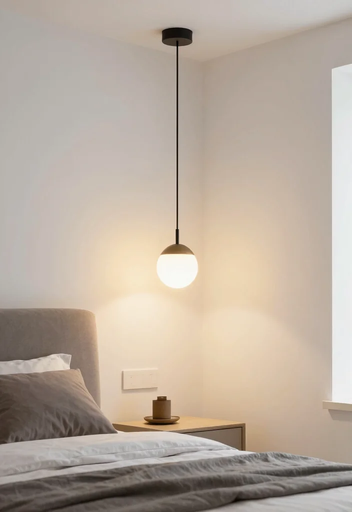 16 Black and White Themed Bedroom Ideas: Timeless Chic 6 16 Black and White Themed Bedroom Ideas: Timeless Chic - 5. Chic Lighting Fixtures 1