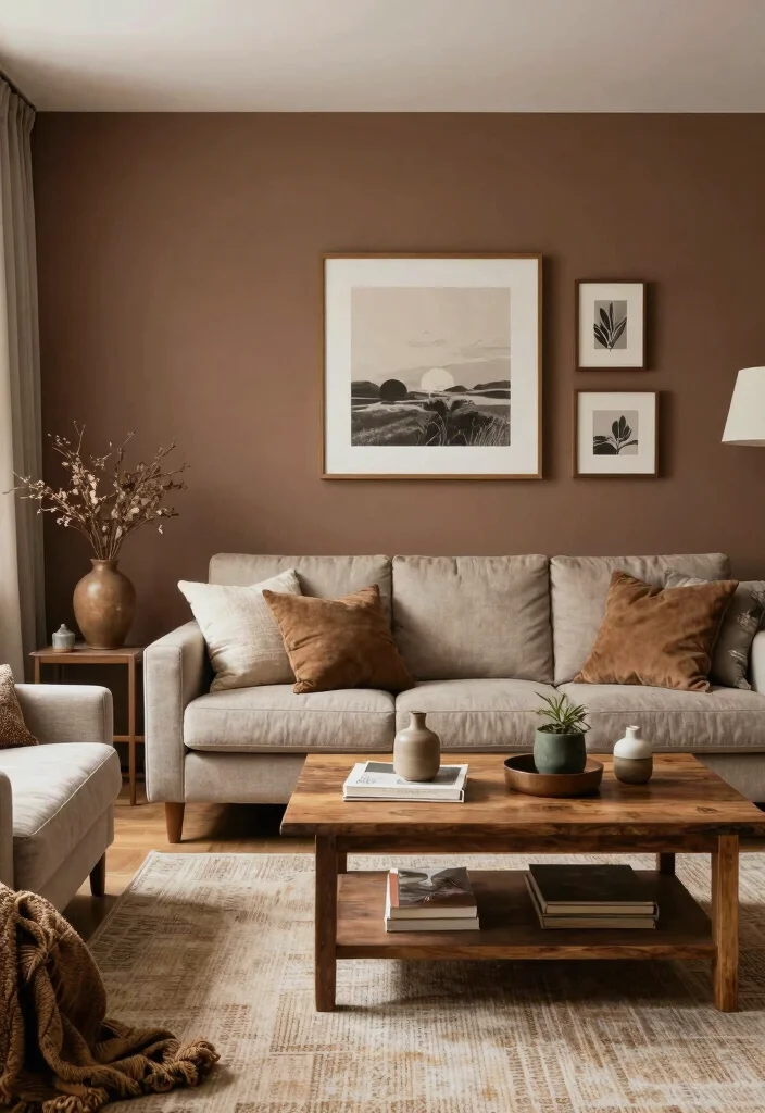 16 Brown Accent Wall Living Room Ideas: Warm, Cozy Depth 18 16 Brown Accent Wall Living Room Ideas: Warm, Cozy Depth - Conclusion 1