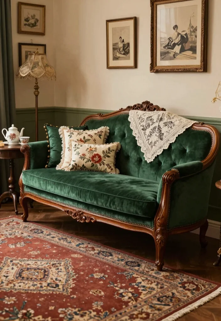 16 Chaise Lounge Living Room Arrangement Ideas: Elegant and Relaxed 5 16 Chaise Lounge Living Room Arrangement Ideas: Elegant and Relaxed - 4. Classic Vintage Vibes 1