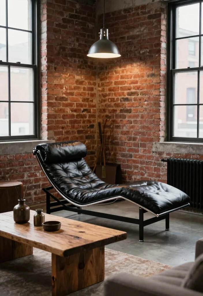 16 Chaise Lounge Living Room Arrangement Ideas: Elegant and Relaxed 7 16 Chaise Lounge Living Room Arrangement Ideas: Elegant and Relaxed - 6. Urban Industrial Style 1