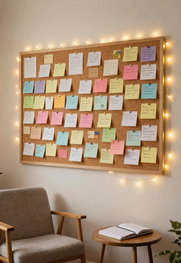 16 Christian Living Room Decor Ideas: Faith Inspired and Warm 14 16 Christian Living Room Decor Ideas: Faith Inspired and Warm - 13. DIY Prayer Wall 1