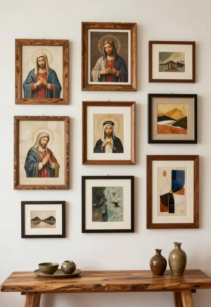16 Christian Living Room Decor Ideas: Faith Inspired and Warm 5 16 Christian Living Room Decor Ideas: Faith Inspired and Warm - 4. Wall Art Collaborations 1