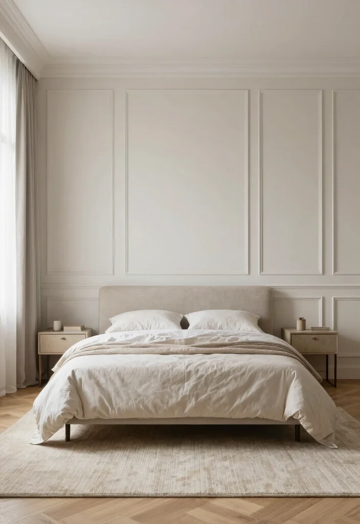 16 Empty Wall Ideas Bedroom: Simple Decor Solutions 15 16 Empty Wall Ideas Bedroom: Simple Decor Solutions - 14. Simple Wall Paneling 1