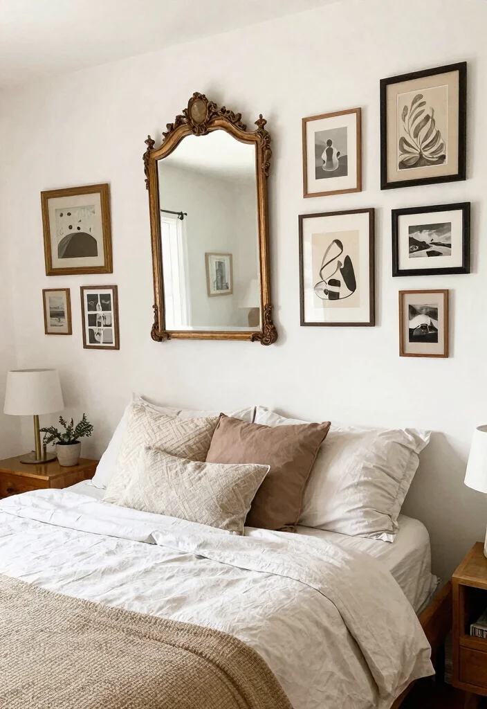 16 Empty Wall Ideas Bedroom: Simple Decor Solutions 16 16 Empty Wall Ideas Bedroom: Simple Decor Solutions - 15. Vintage or Thrifted Finds 1